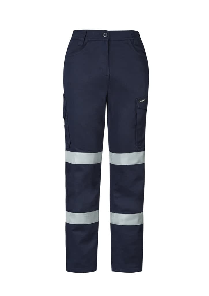 Womens Essential Stretch Taped Cargo Pant - ZP733 Image Navy