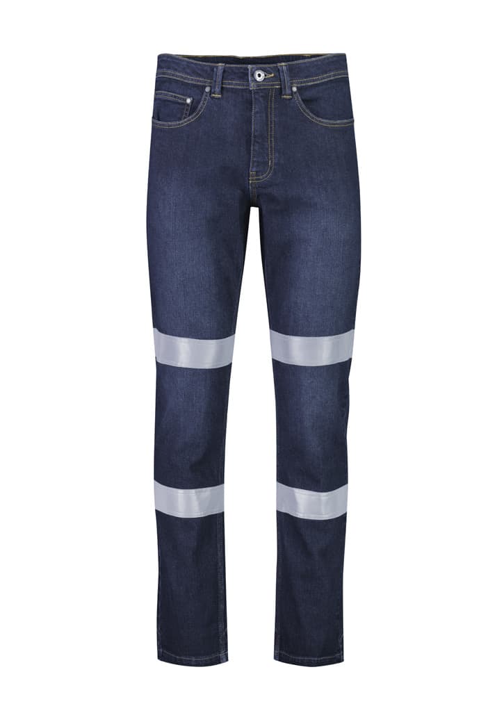 Mens Bio Motion Taped Stretch Jean - ZP907 Image Denim