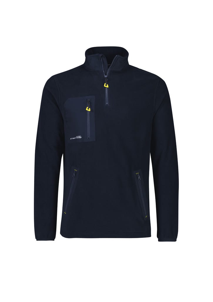 Unisex Streetworx Lightweight 1/4 Zip Polar Fleece - ZT210 Image Navy
