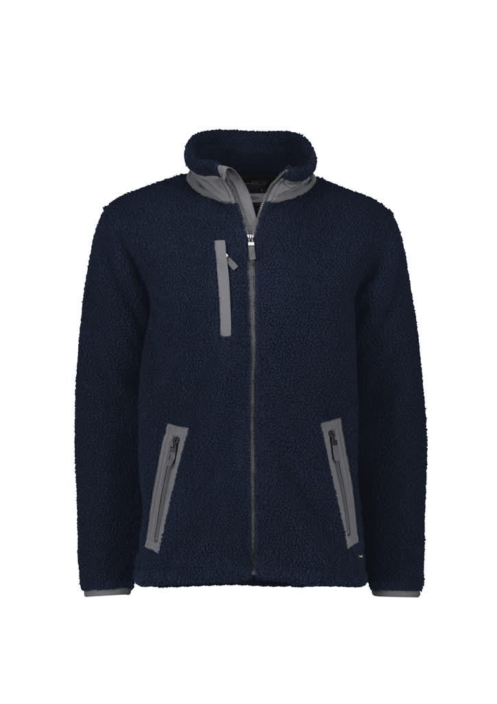 Unisex Streetworx Full Zip Sherpa Fleece - ZT285 Image Navy