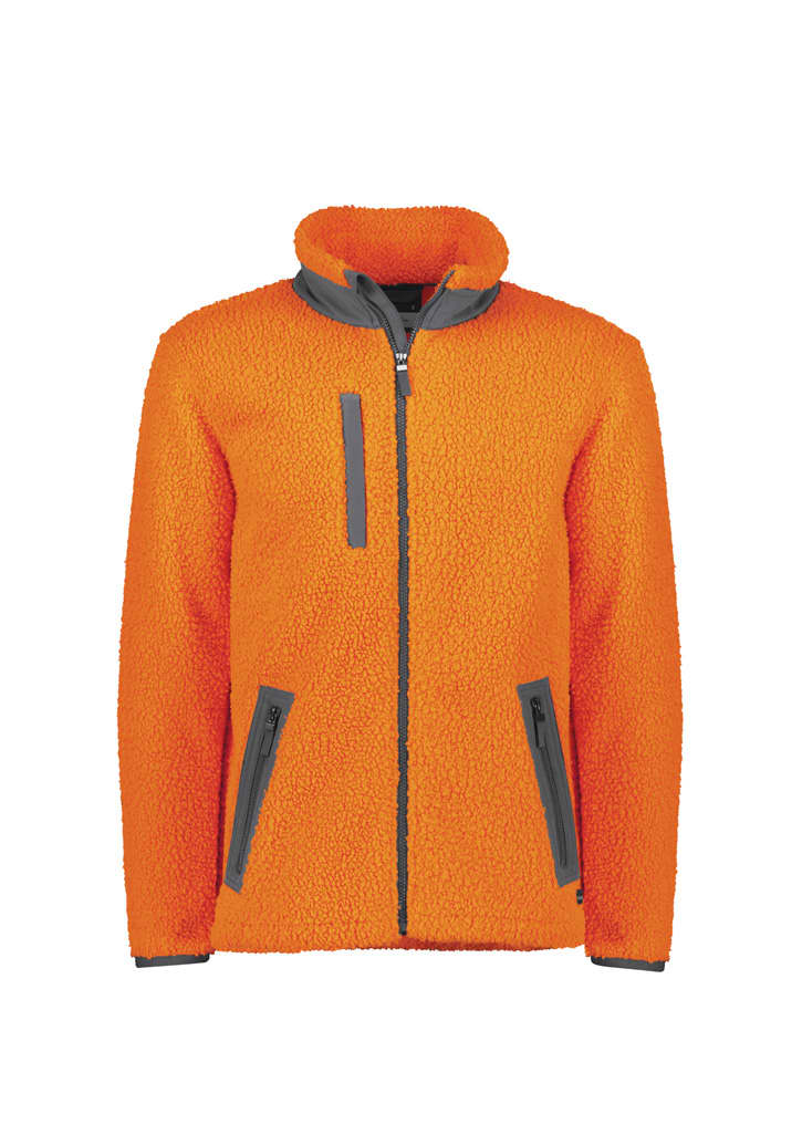 Unisex Streetworx Full Zip Sherpa Fleece - ZT285 Image Orange