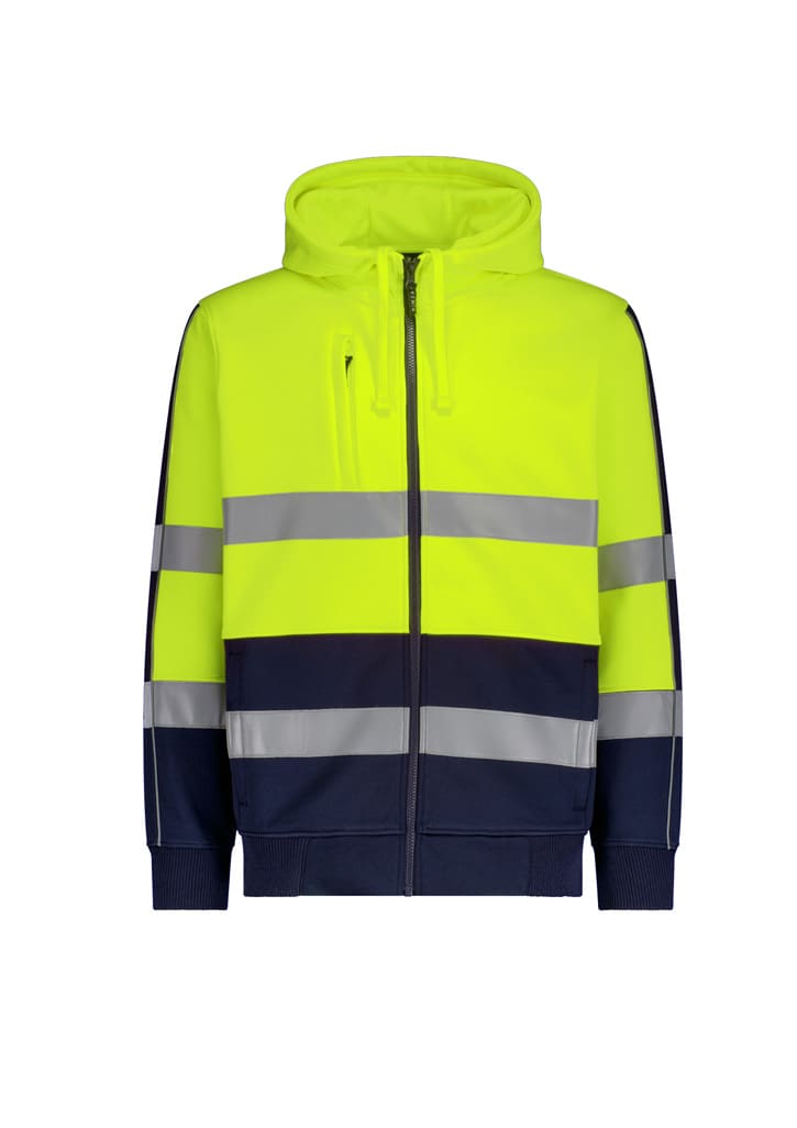 Unisex Hi Vis Full Zip Stretch Taped Hoodie FA-ZT486