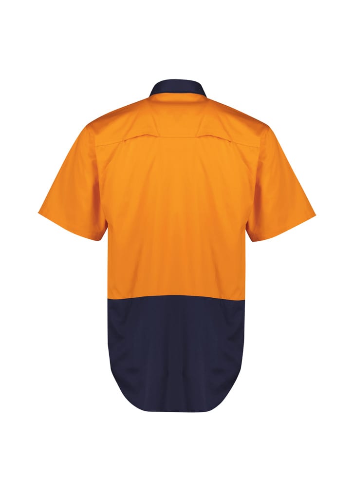 Mens Hi Vis Short Sleeve Shirt - ZW115 Image 