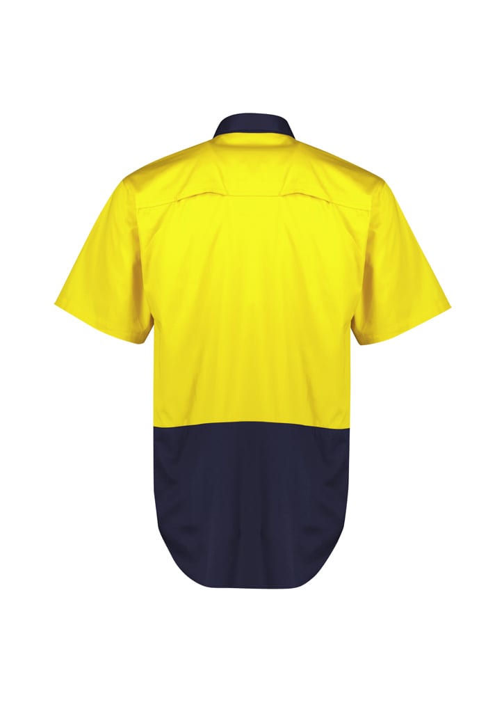 Mens Hi Vis Short Sleeve Shirt - ZW115 Image 