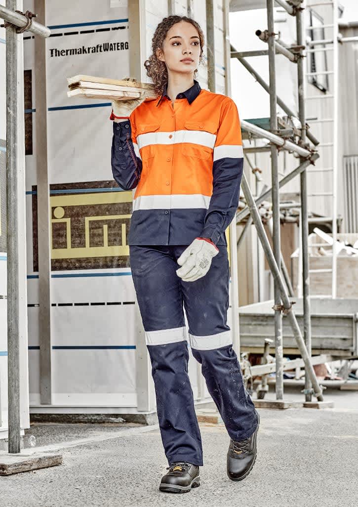 Womens Industrial Long Sleeve Shirt - Hoop Taped
