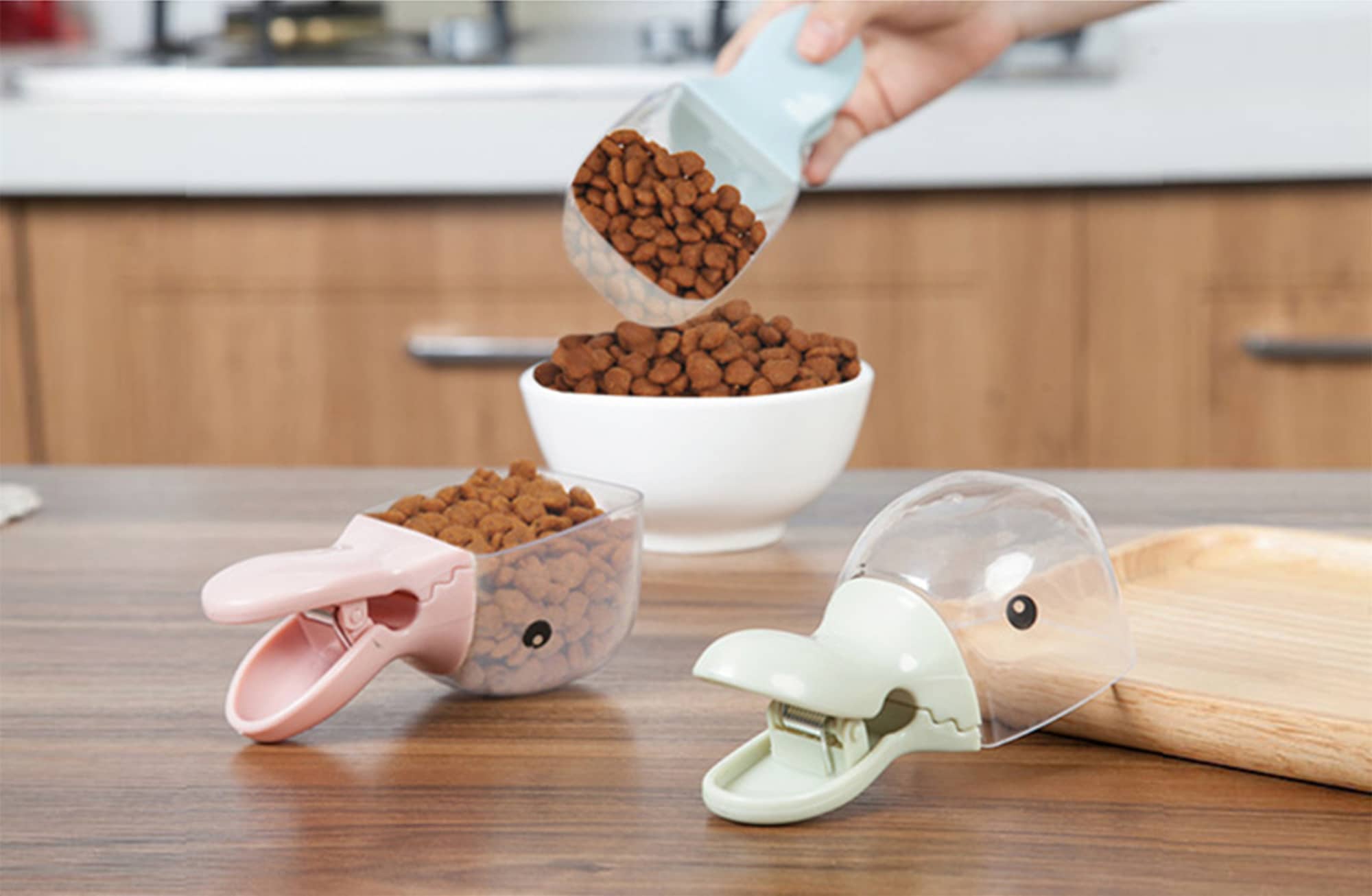 Pet Food Scoop With Clip
