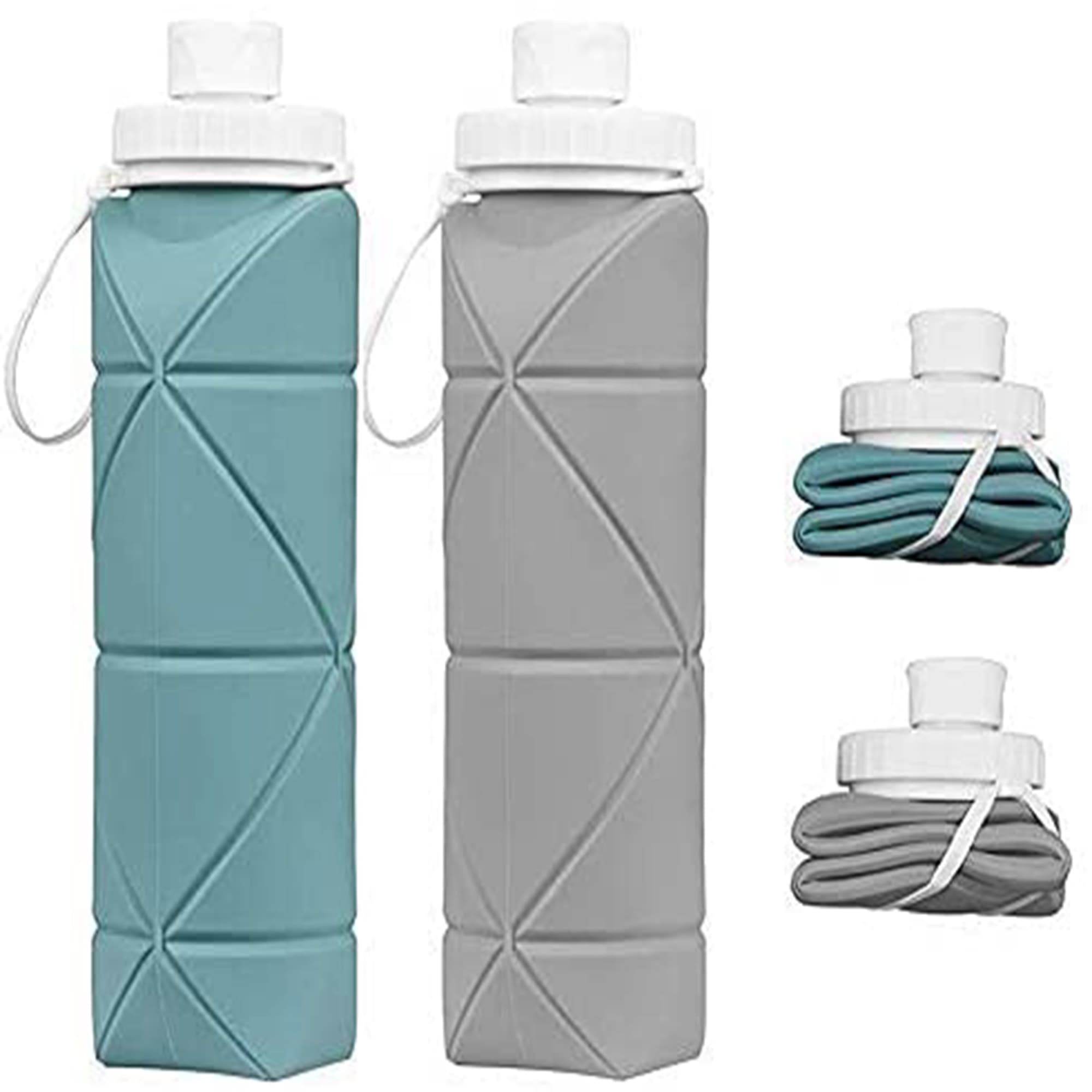 BPA Free Siliconce Leak-proof Reusable Travel Water Bottle