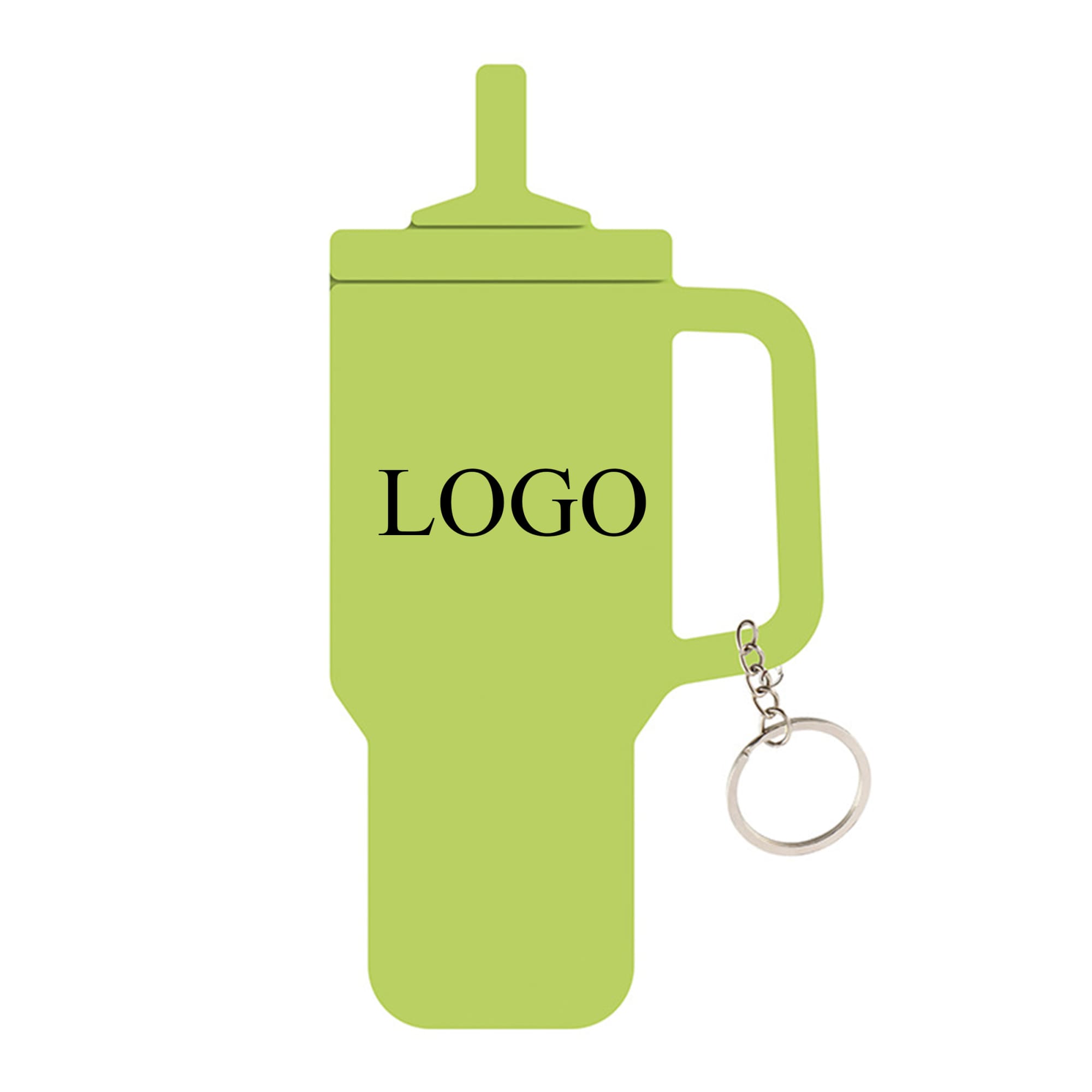 Tumbler Shaped Silicone Key Ring