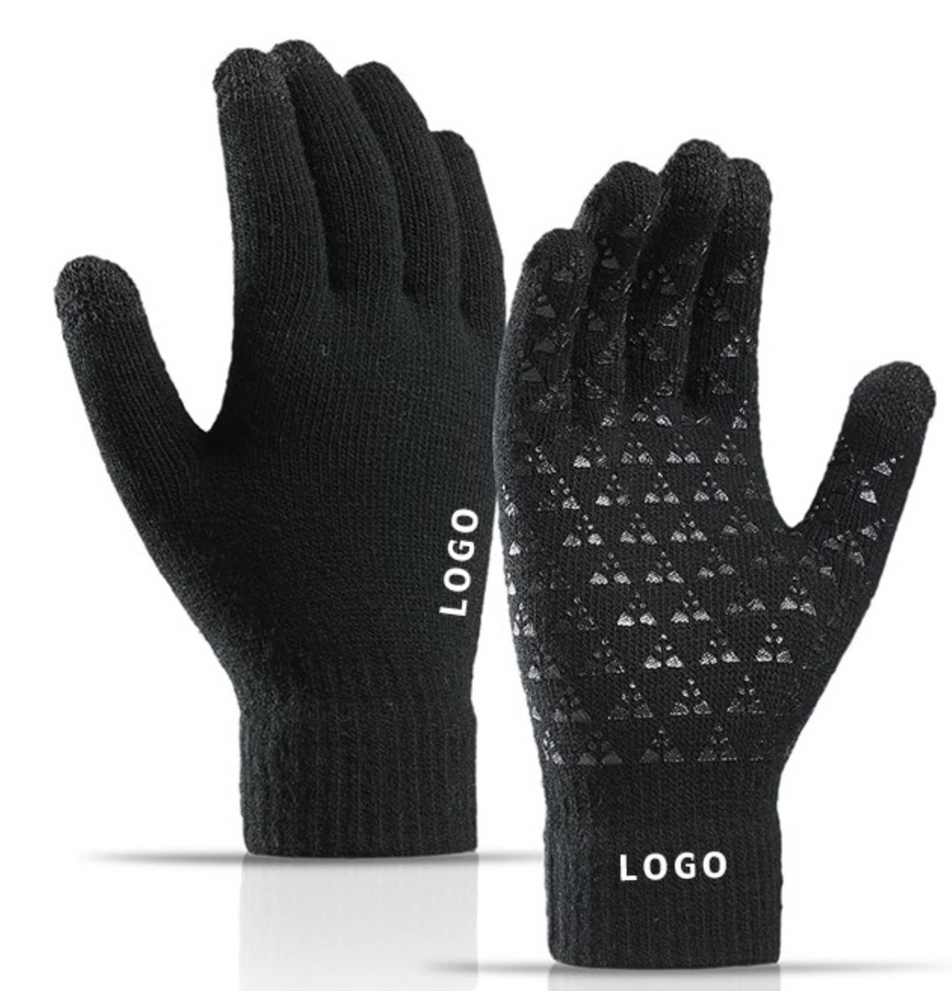 Thick Adult Warmth Gloves W/ 3 Finger Touch