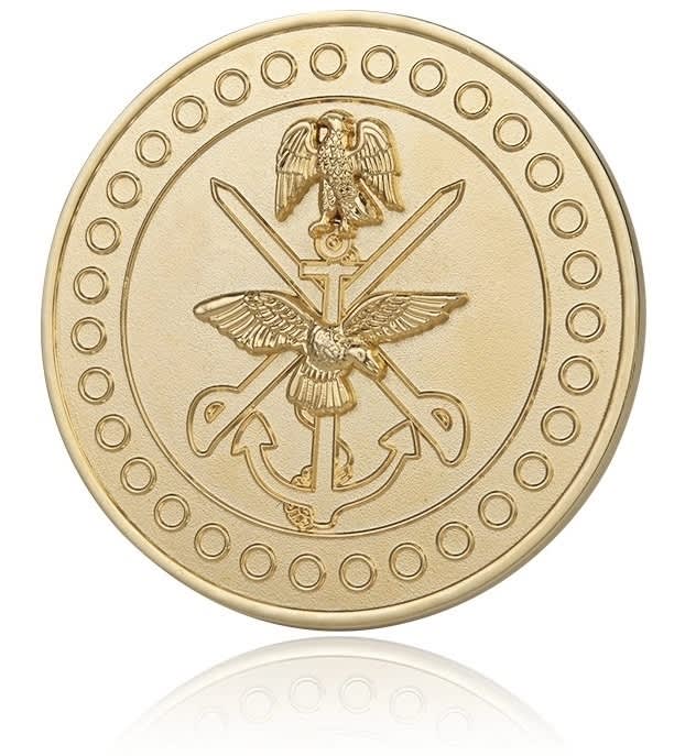 1.75" Custom Shape Die Struck Challenge Coin (No colour)