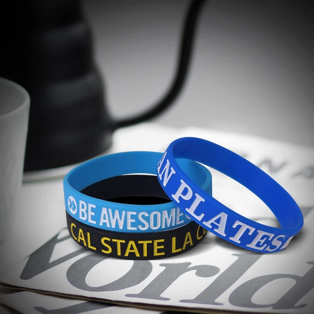 Silicone Wristband (colour Filled)