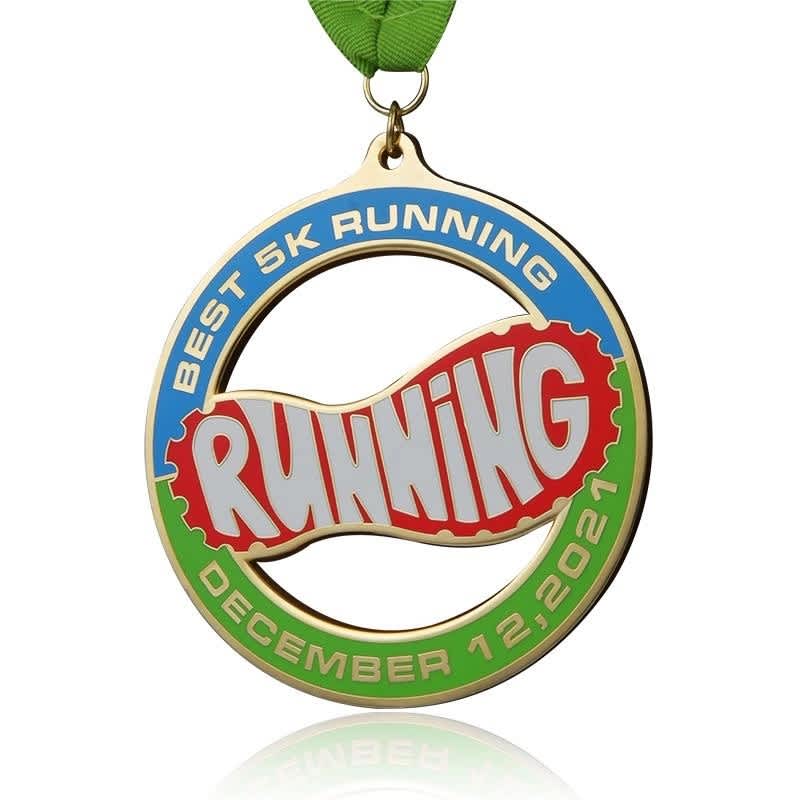 1 1/2" High Quality Die Cast Cloisonne Medal