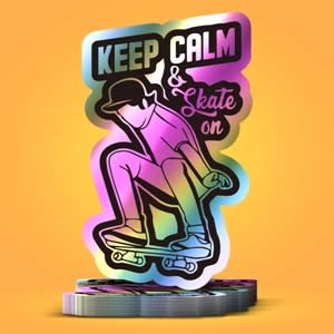 2" Custom Holographic Sticker