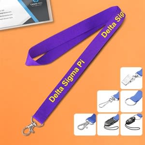 1/2" Imprinted Polyester Lanyard
