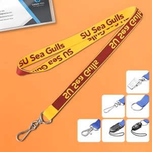 1/2" Fine Woven Lanyard