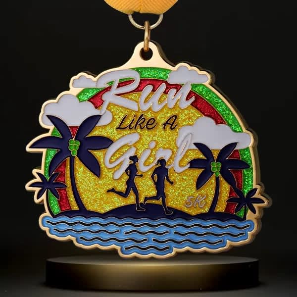 Custom Medals with Glitter colour