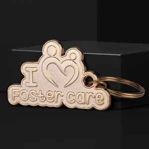 1.25" Die Struck 2D Key Chain (No Colour)