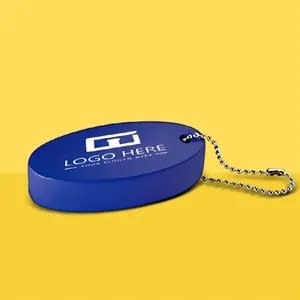 Oval Floating Keychain