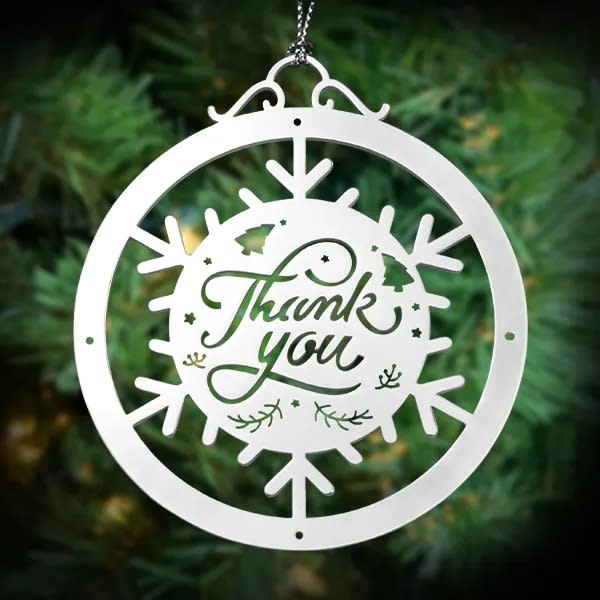 2" Cut Out Silver Ornaments (2mm)