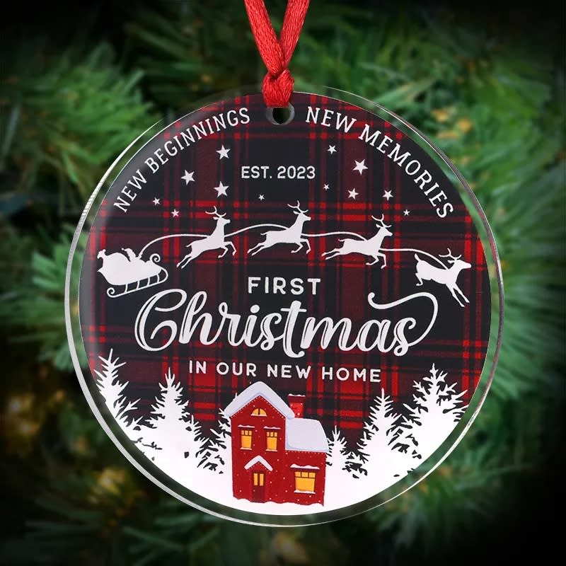6" Custom Acrylic UV Printed Ornaments