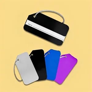 Aluminum Luggage Tag with Name Card