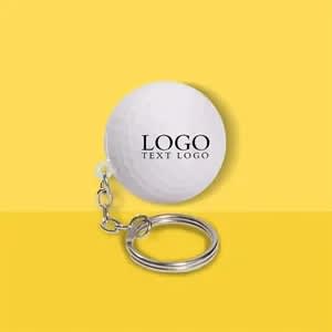 Golf Ball Stress Ball Keychain