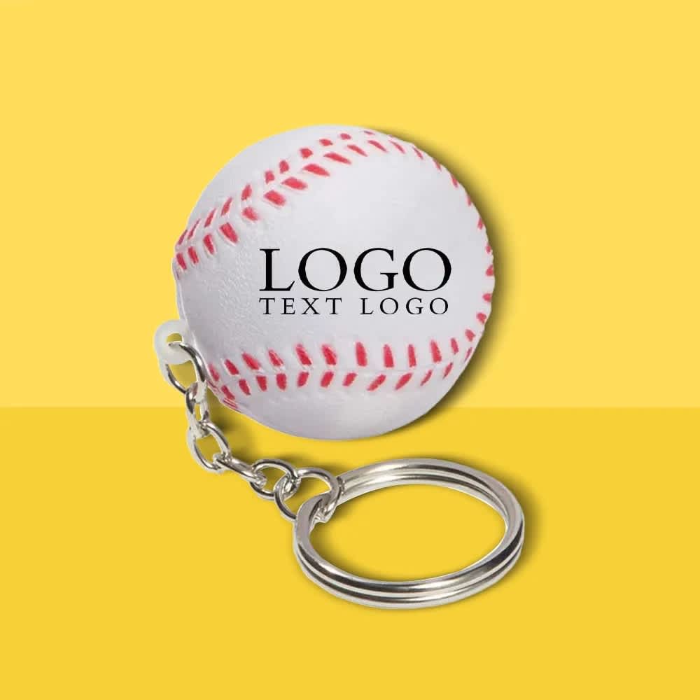 Baseball Stress Ball Keychain