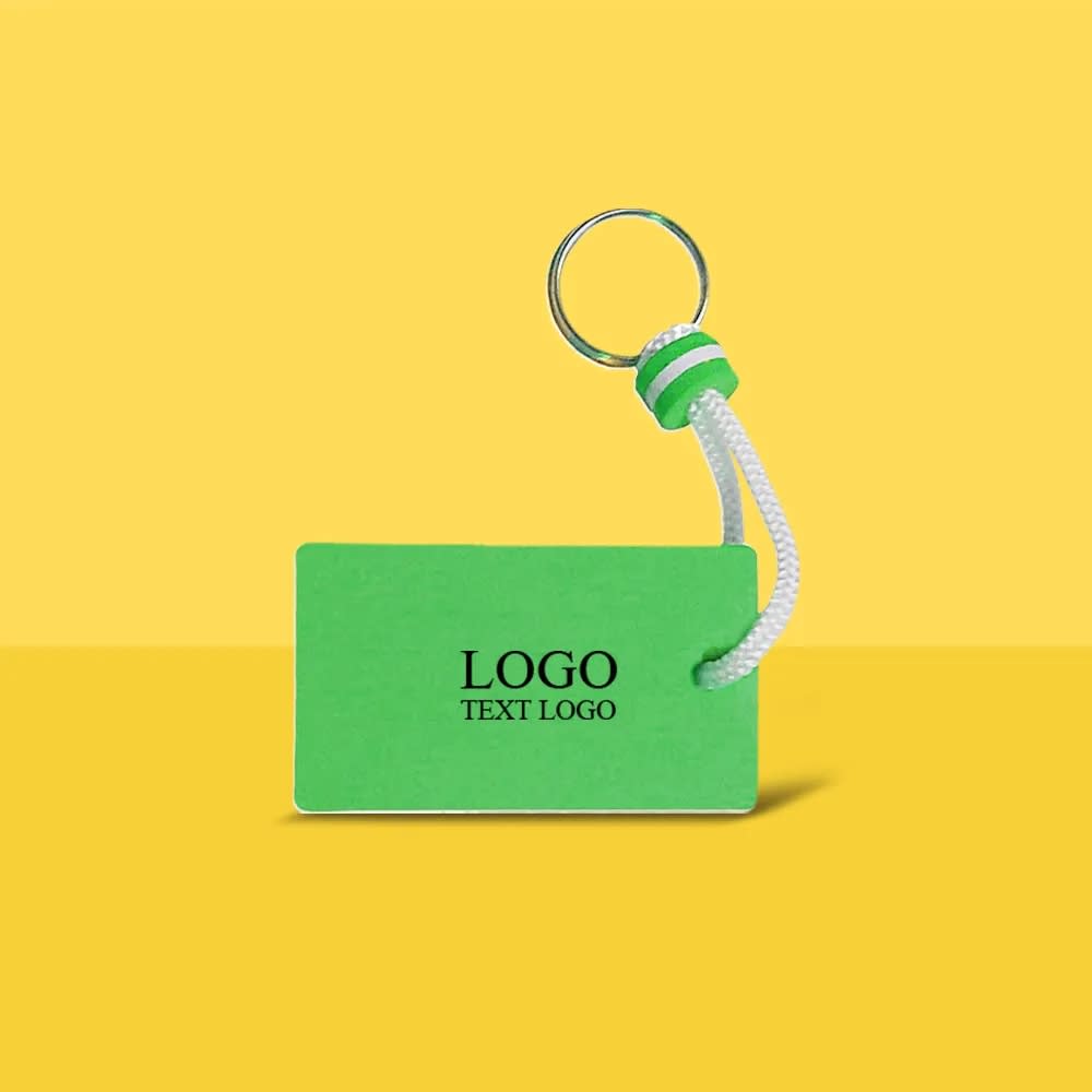 Rectangle EVA Floating Keychains