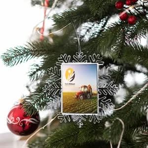 Heat Transfer Snowflake Square Photo Frame(Large)