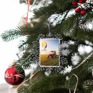 Heat Transfer Snowflake Square Photo Frame(Small)