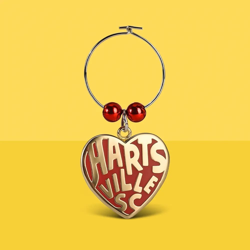 Hard Enamel Wine Charms 0.75"