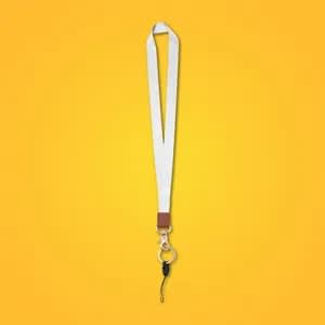 1/2 " Custom Polyester Leather Stitching Lanyard