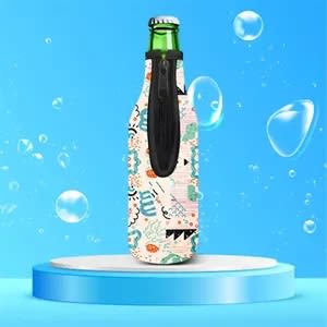 Can Cooler Beverage Zippered Bottle