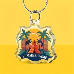 1" Custom Acrylic Keychain
