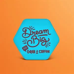 2.4" x 2.6" Hexagonal Custom Buttons