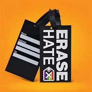 2.5" Custom 2D PVC Luggage Tags