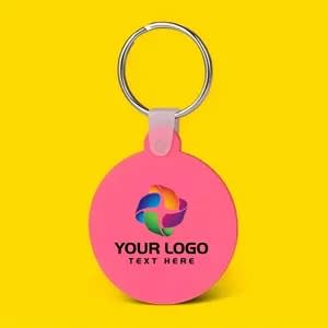 Promotional Classic Silicone Round Soft Key Tags