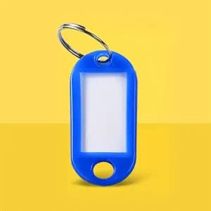 Plastic Key Tags With Label Window