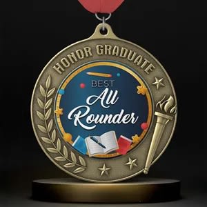 2" UV Printed Education Medals