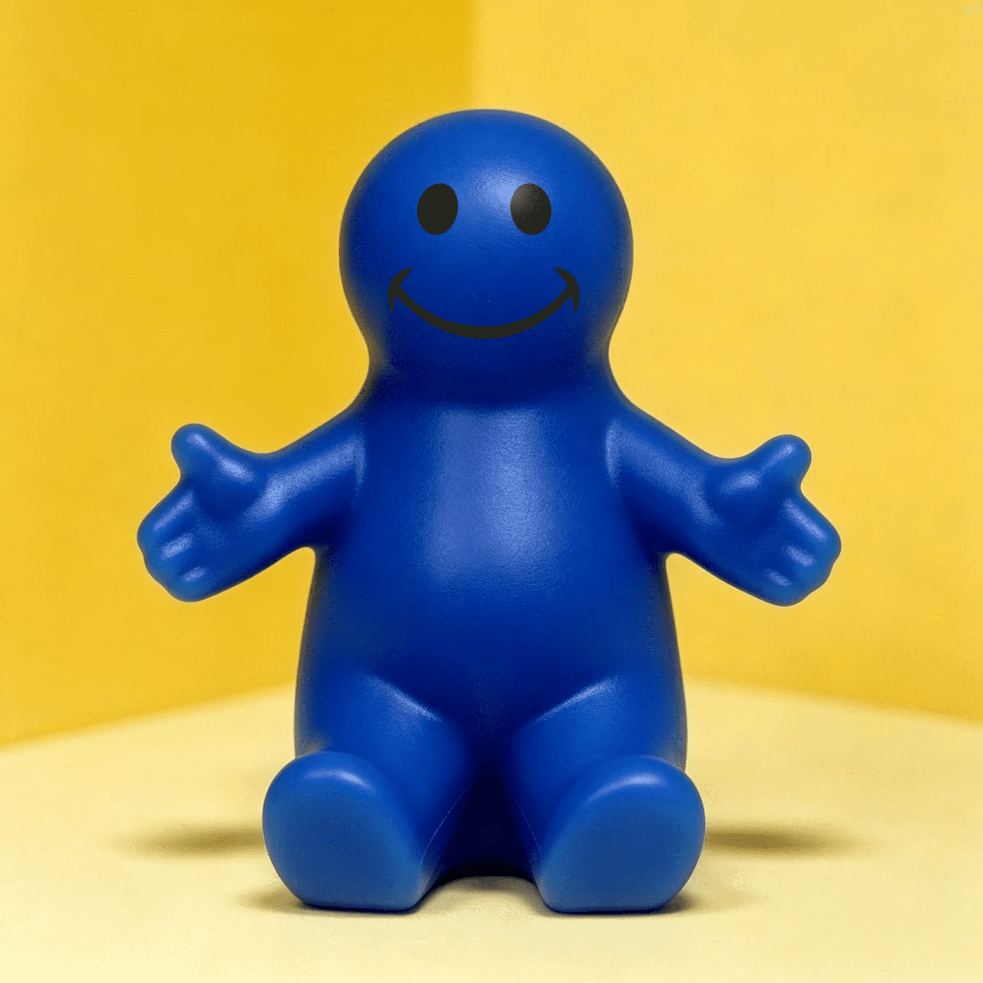 Happy Dude Cell Phone Stand Stress Ball