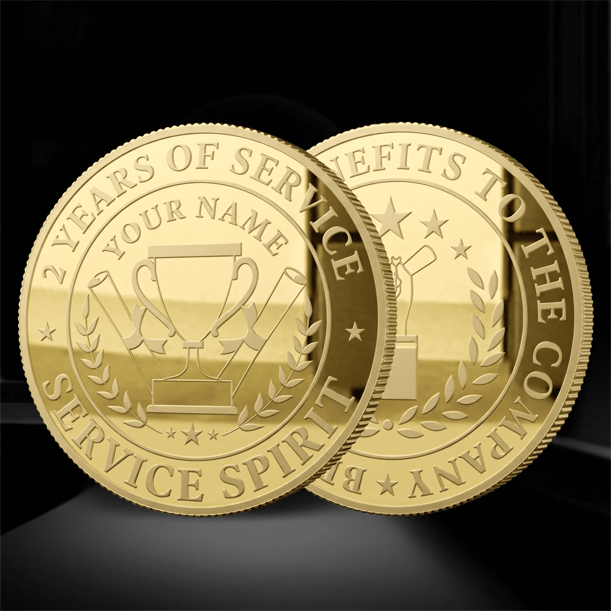 1.5" Custom 2D Die Struck Mint Coins
