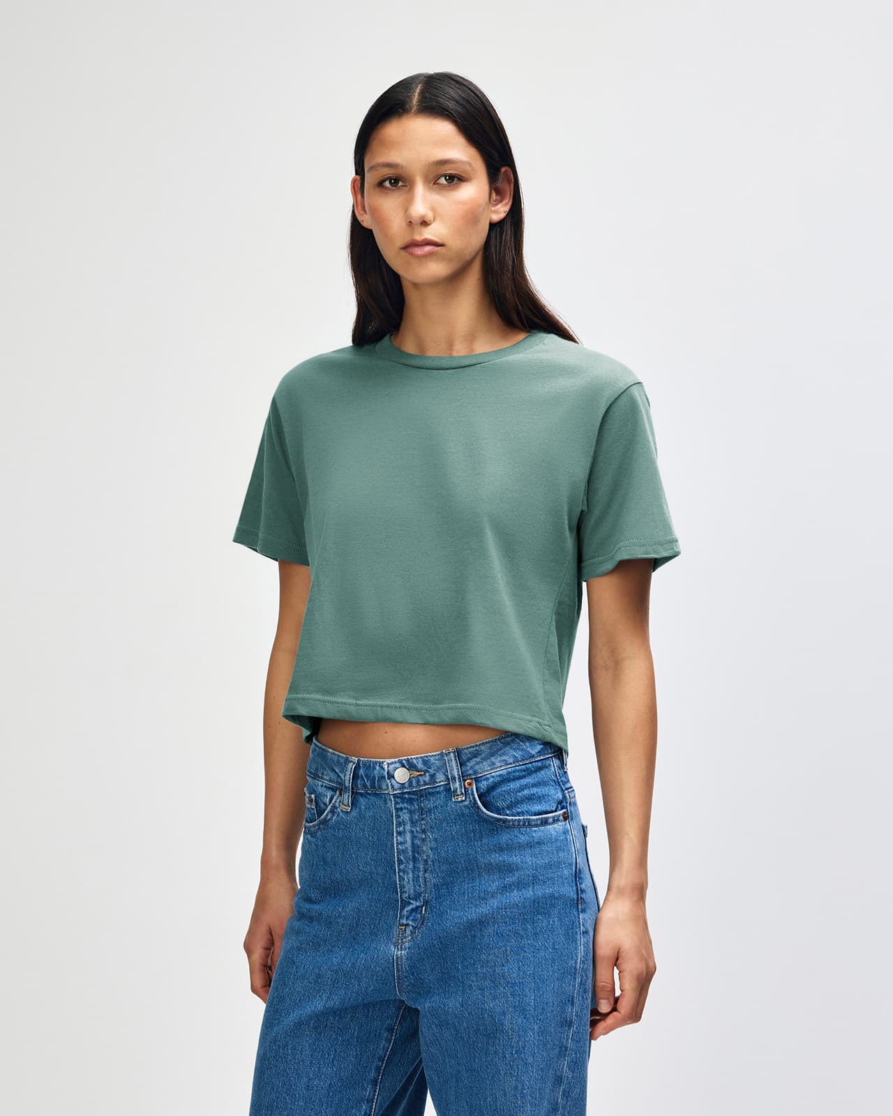 American Apparel Women’s Fine Jersey Boxy T-Shirt