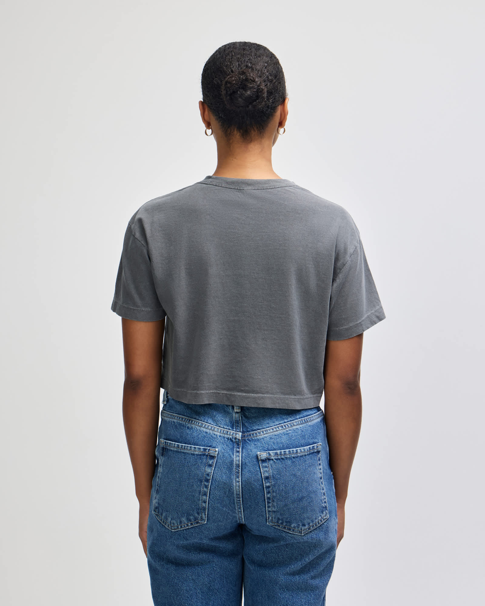 American Apparel Heavyweight Cotton Women's Garment Dyed Crop Boxy T-Shirt GI-1302GD