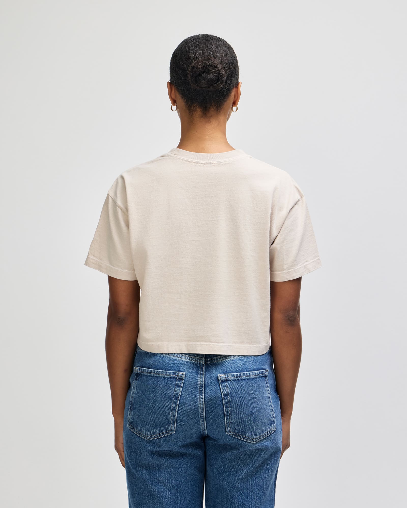 American Apparel Heavyweight Cotton Women's Garment Dyed Crop Boxy T-Shirt GI-1302GD