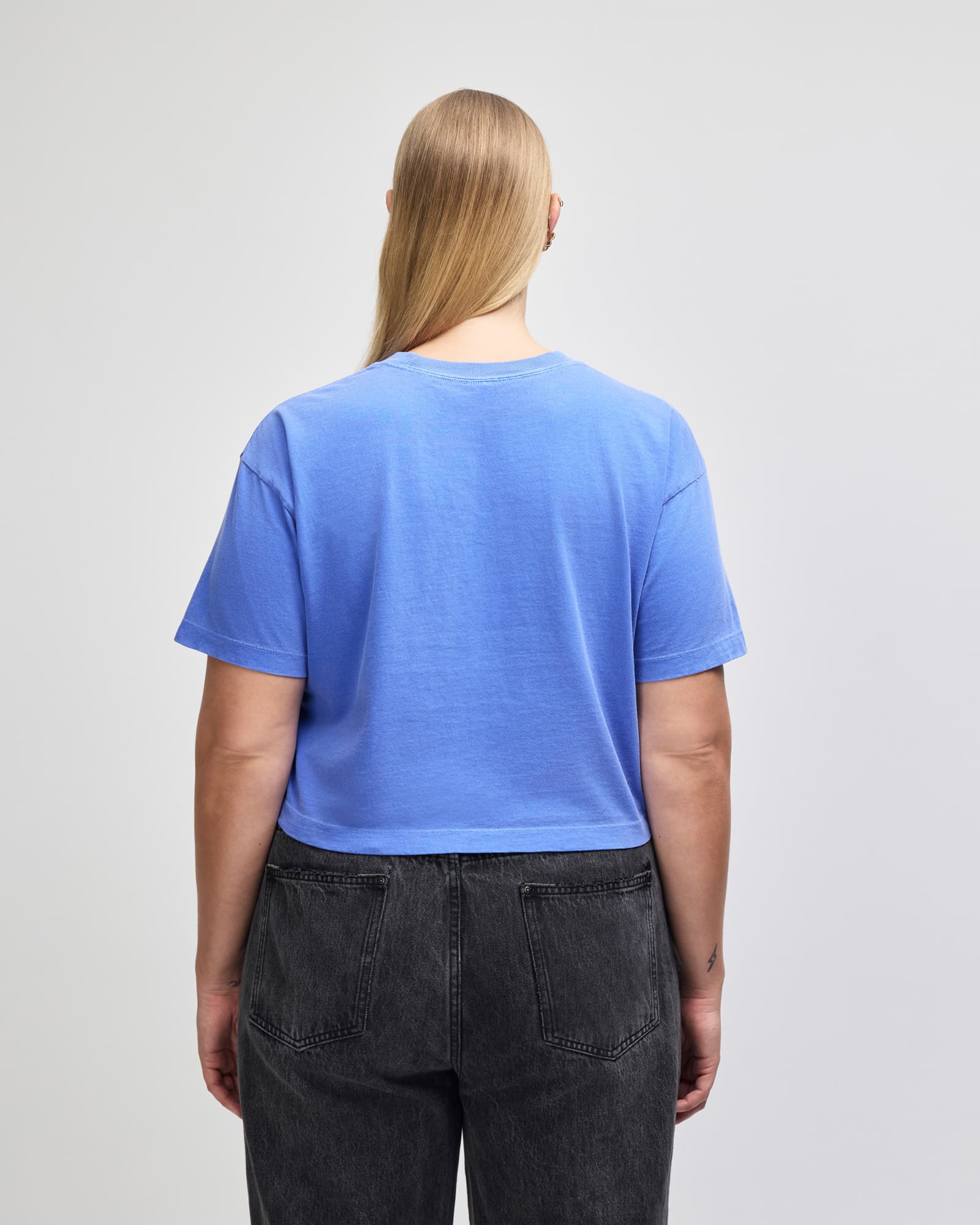 American Apparel Heavyweight Cotton Women's Garment Dyed Crop Boxy T-Shirt GI-1302GD