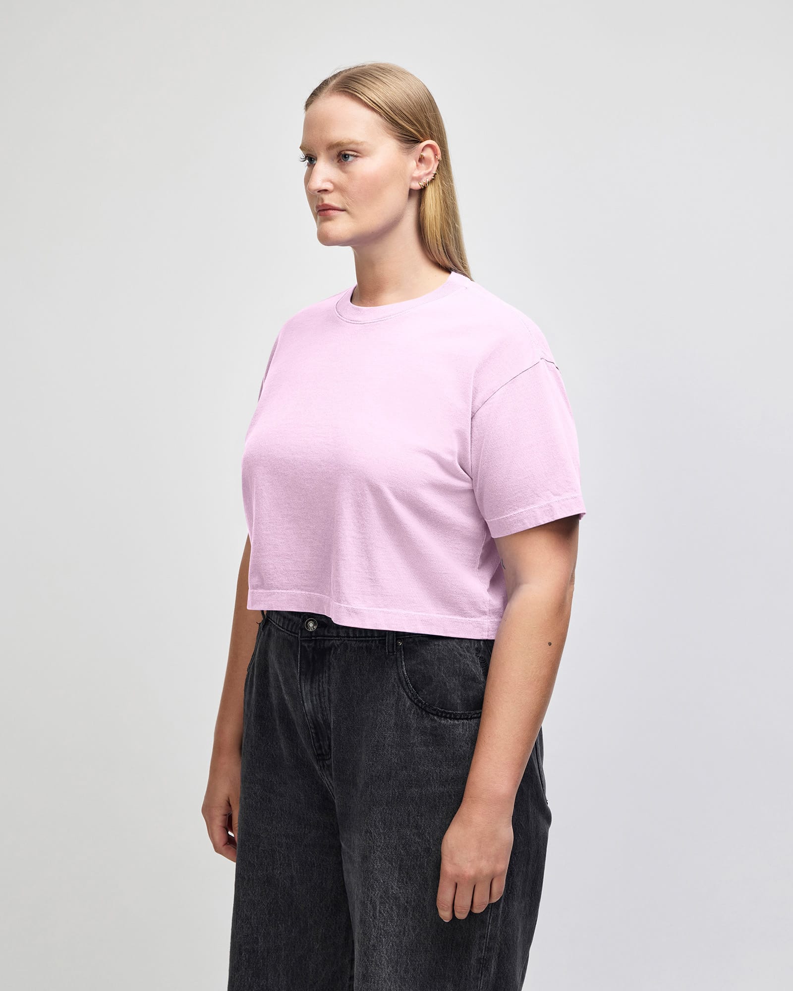 American Apparel Heavyweight Cotton Women's Garment Dyed Crop Boxy T-Shirt GI-1302GD