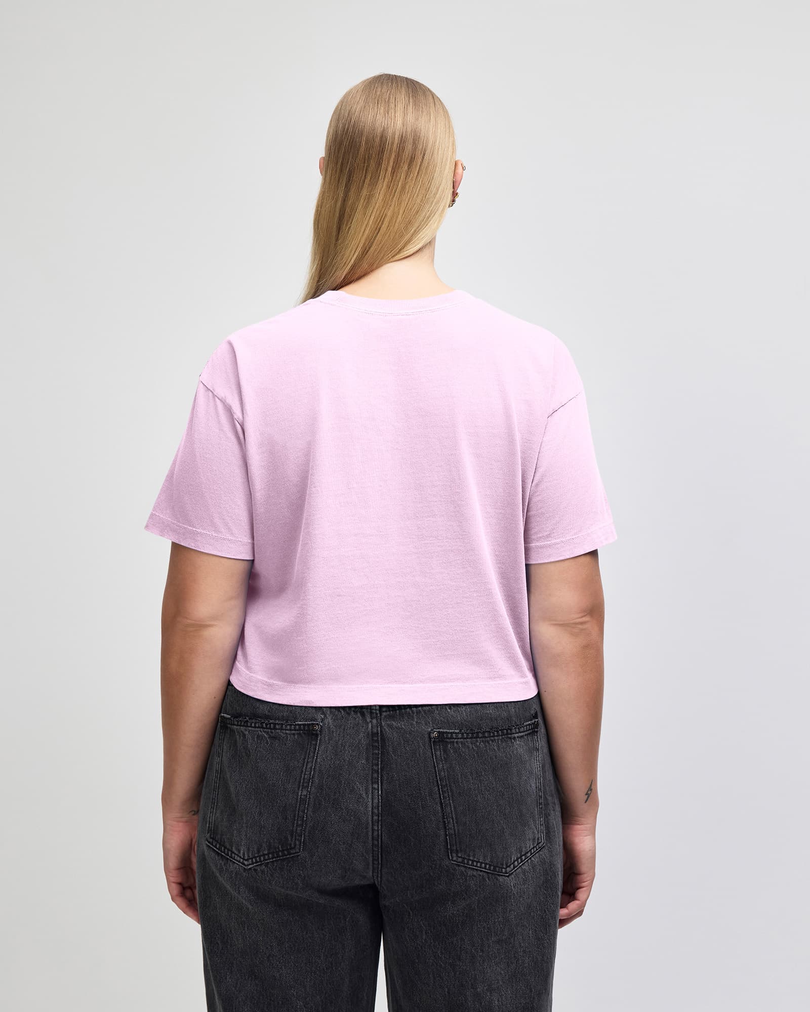American Apparel Heavyweight Cotton Women's Garment Dyed Crop Boxy T-Shirt GI-1302GD