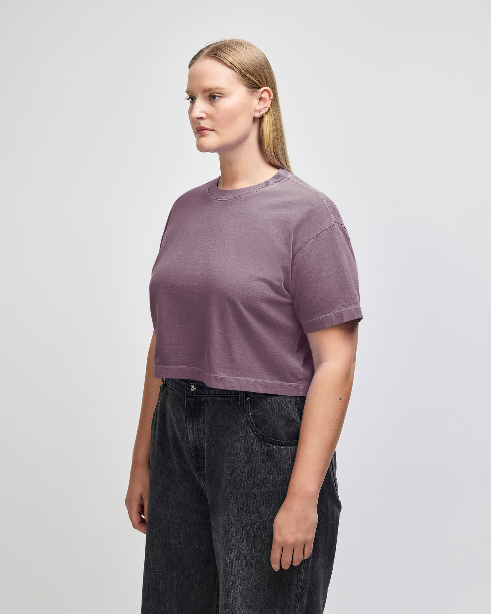 American Apparel Heavyweight Cotton Women's Garment Dyed Crop Boxy T-Shirt GI-1302GD