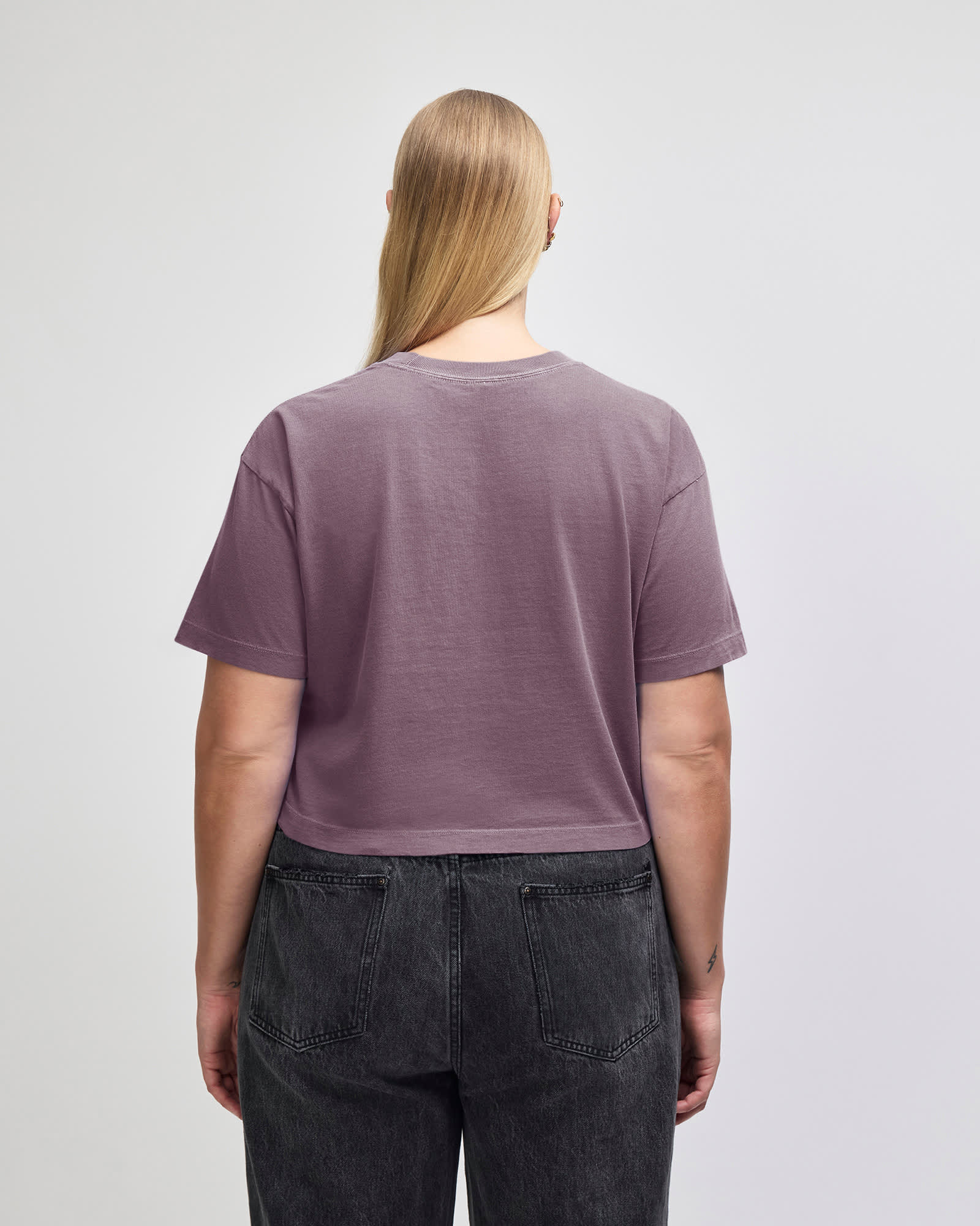 American Apparel Heavyweight Cotton Women's Garment Dyed Crop Boxy T-Shirt GI-1302GD