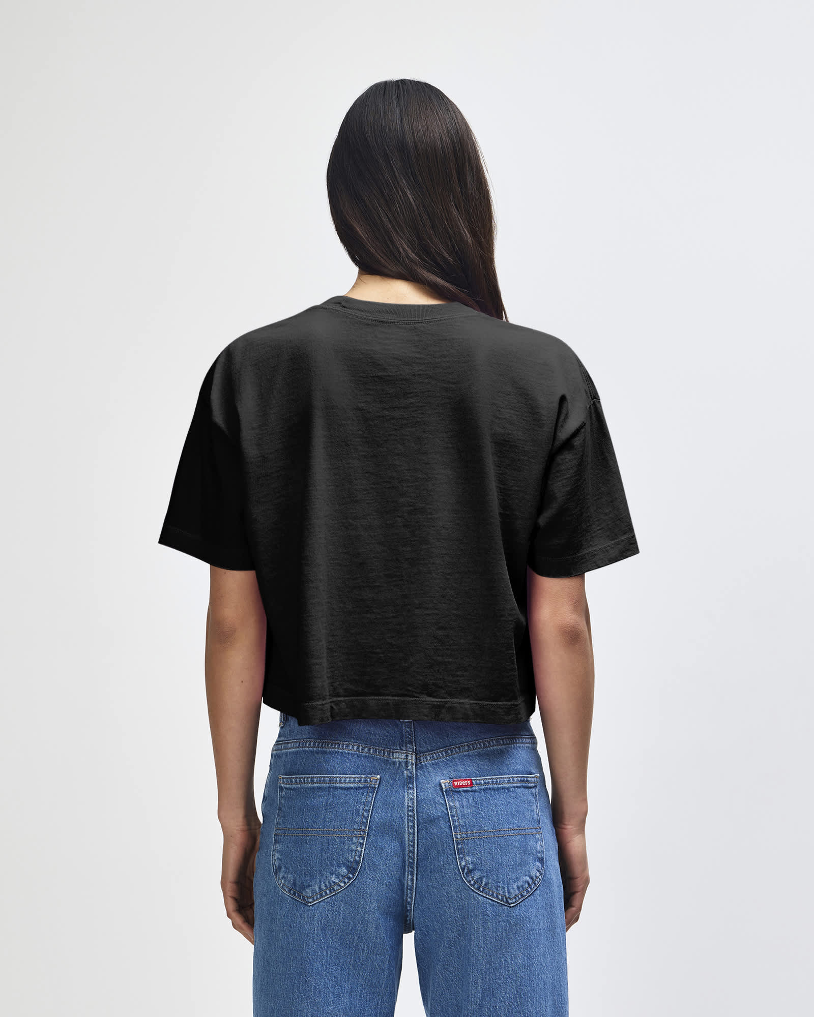 American Apparel Heavyweight Cotton Women's Garment Dyed Crop Boxy T-Shirt GI-1302GD